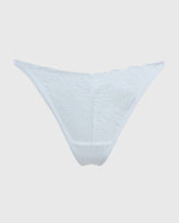 La Senza High Leg Tie Up Thong Ivory / M